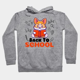 Welcome Back To School Corgi Shirt Outfit Kid Dog Lover Hoodie